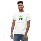 Just Move White Tee Green/Black