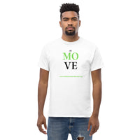 Just Move White Tee Green/Black