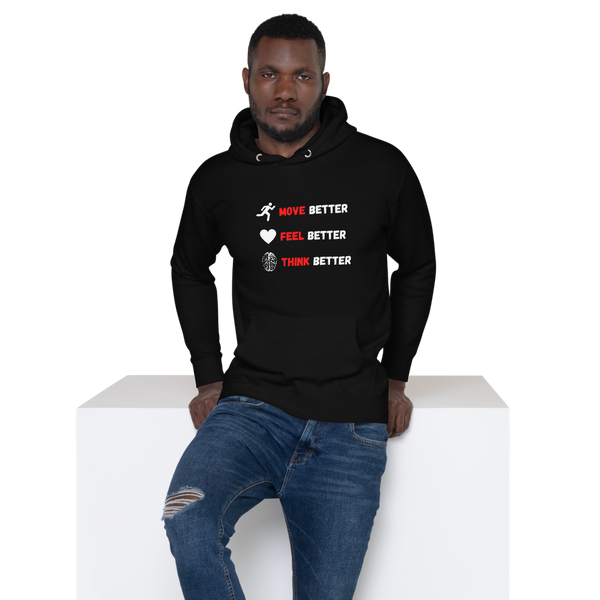 Be Better Red/White Unisex Hoodie