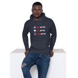 Be Better Red/White Unisex Hoodie