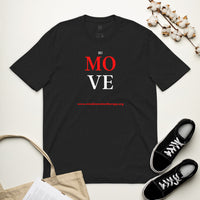 Just Move Black Tee Red/White